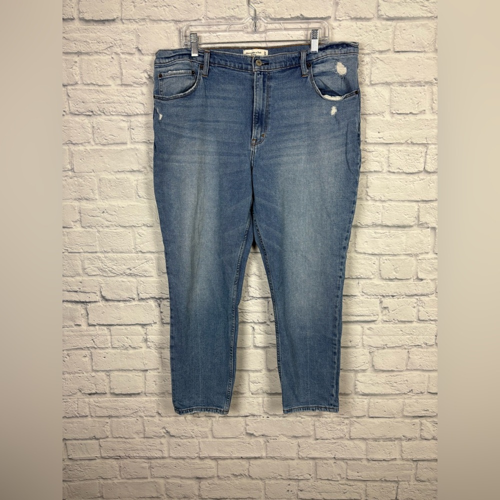 Abercrombie & Fitch the skinny high-rise jeans size 18R - Picture 2 of 5